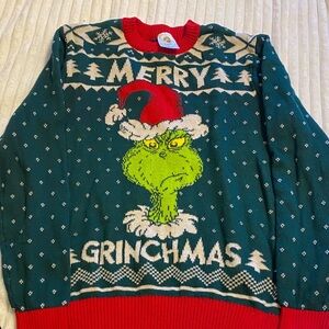 Dr. Seuss Grinchmas Sweater in Green and Red